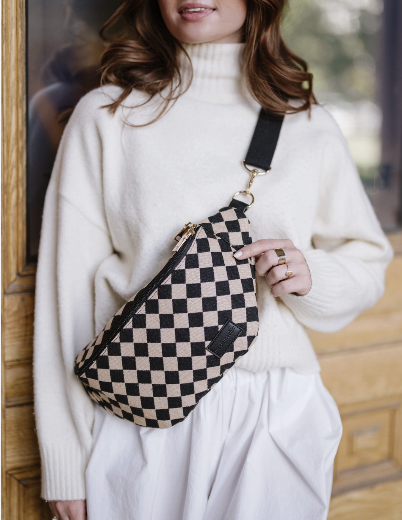 Avril Patterned Oversized Belt Bag