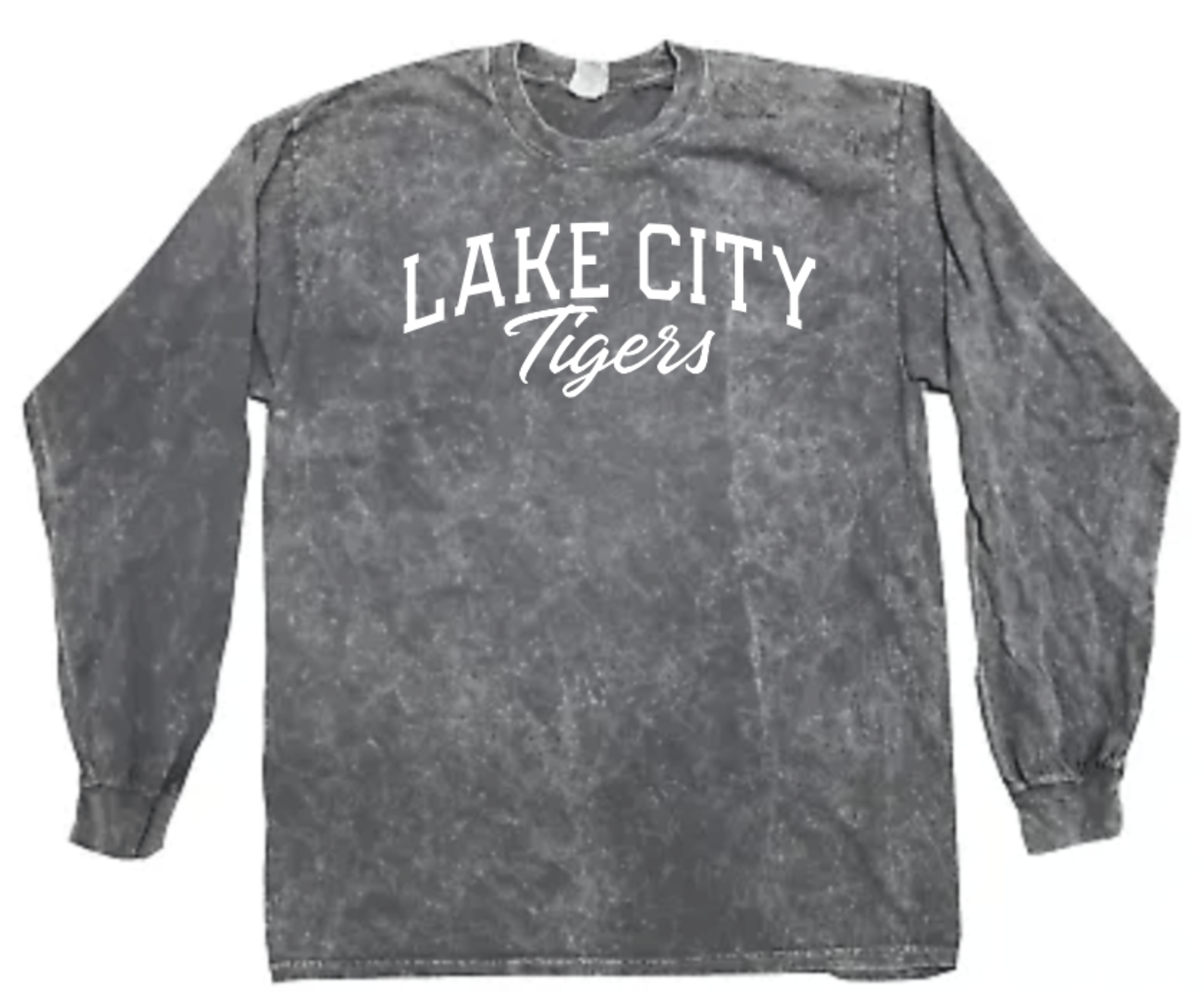 Lake City Tigers Script Adult Long Sleeve Tee