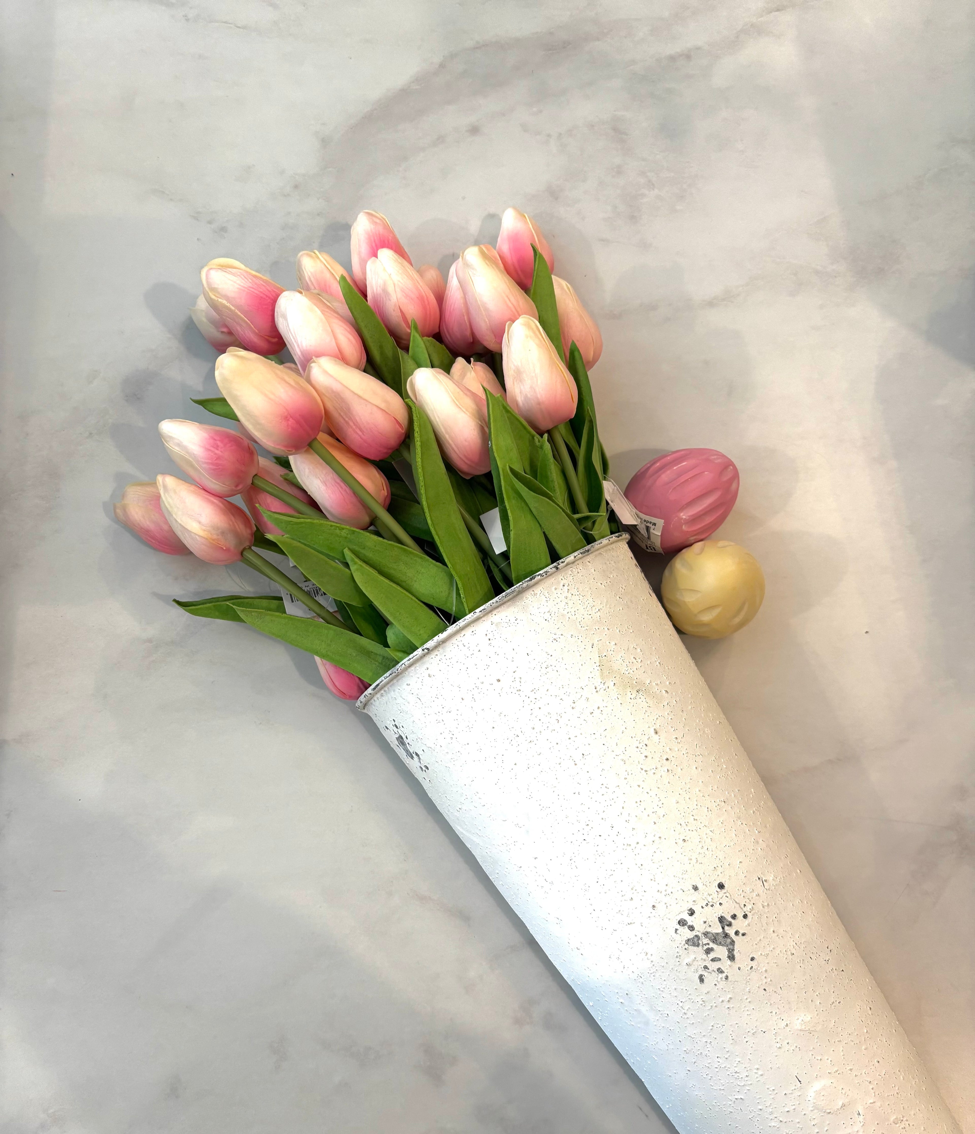 15 in. Real Touch Tulip Bud Stem - Lt. Pink