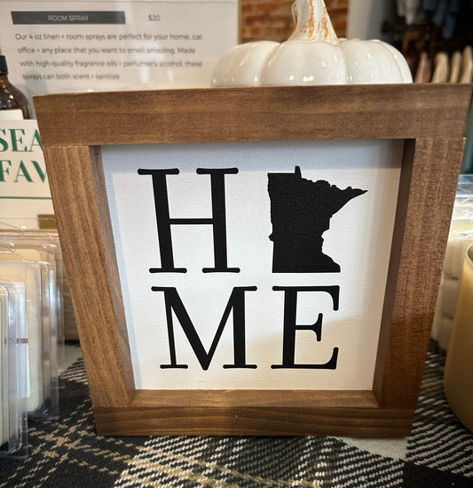 Home with State Wall Art