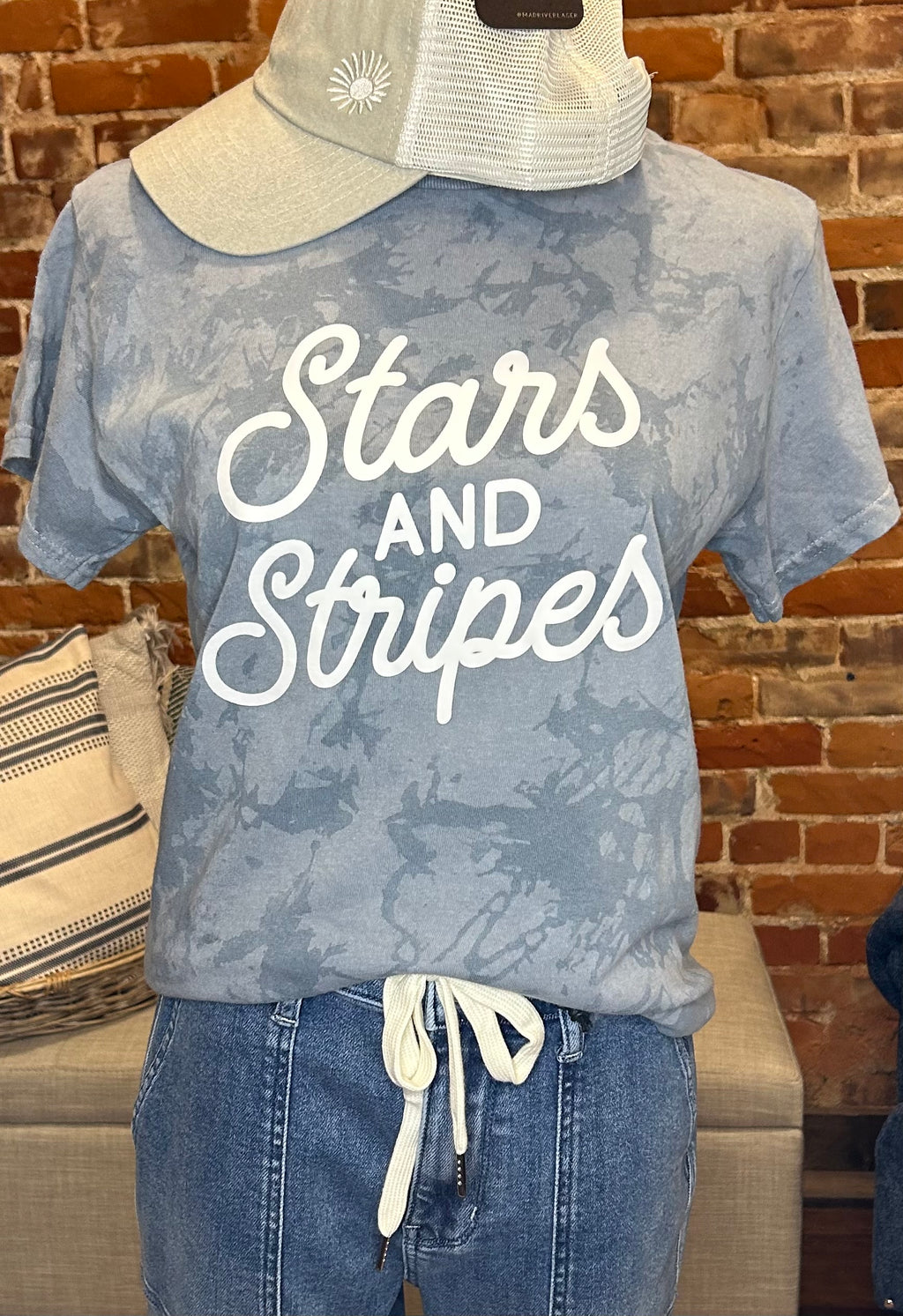 Stars and Stripes Adult Unisex Short Sleeve Tee
