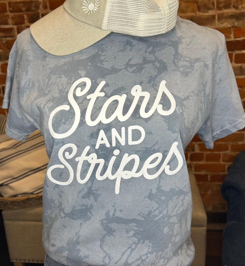 Stars and Stripes Adult Unisex Short Sleeve Tee