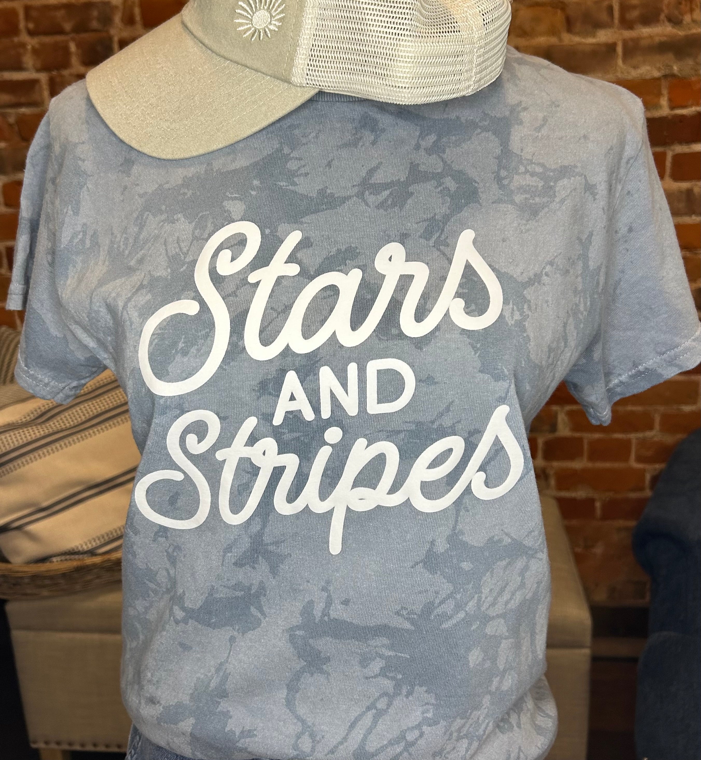 Stars and Stripes Adult Unisex Short Sleeve Tee