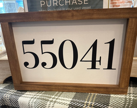 Lake City, MN Zip Code Wall Art