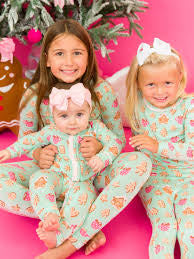 Gingerbread Joy Convertible Ruffle One Piece Pajama