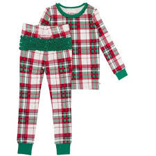 Dashing Dreams Plaid Toddler Modal Ruffle Long Sleeve Pajama Set