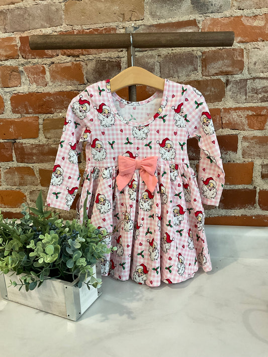 Dear Santa Knit Long Sleeve Twirl Dress
