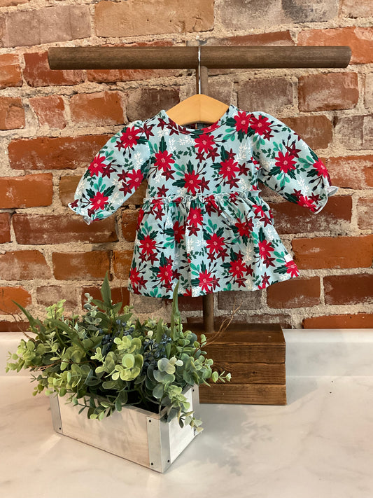 Seasons Greetings Knit Long Sleeve Twirl Dress