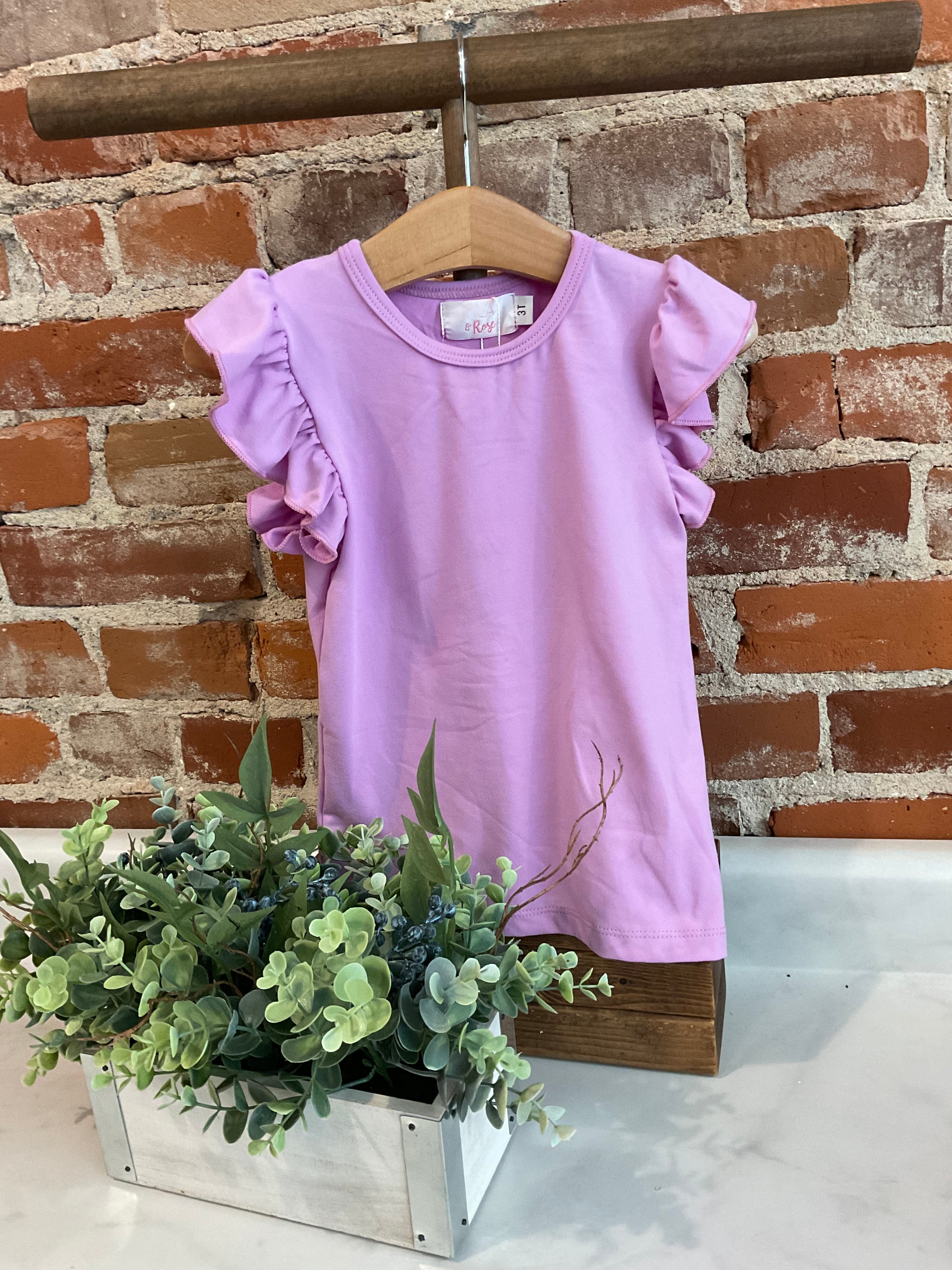 Mila & Rose Solid Lilac Tee