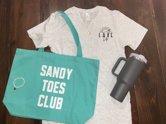 Sandy Toes Club Tote Bag