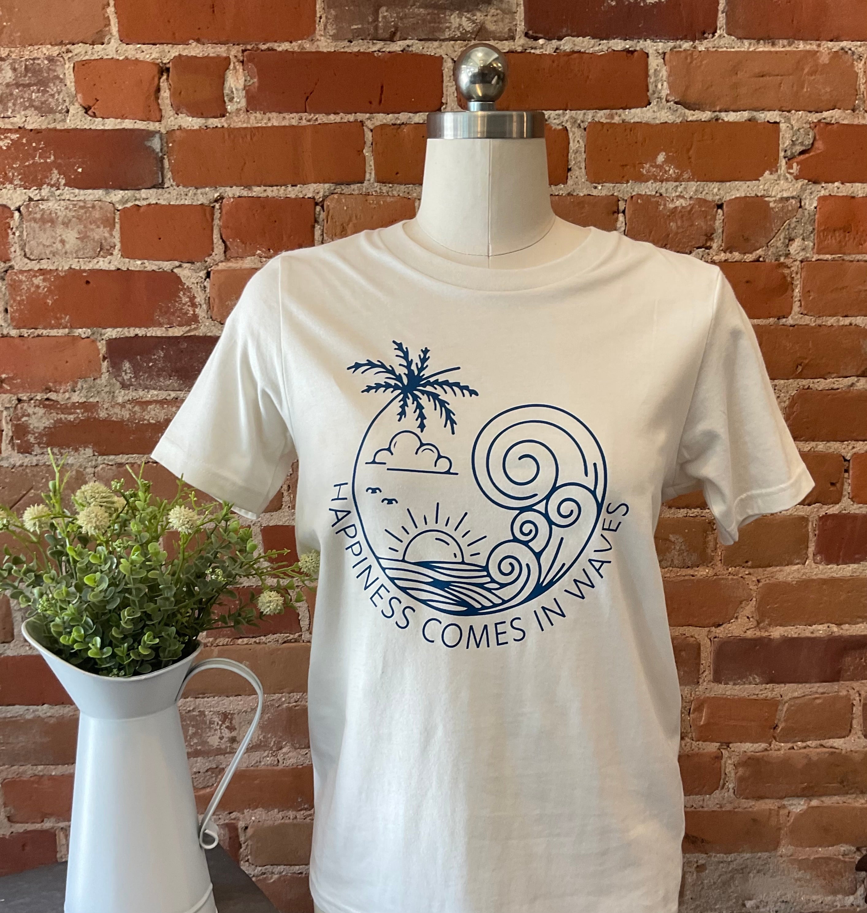 Happiness Comes In Waves Youth T-shirt