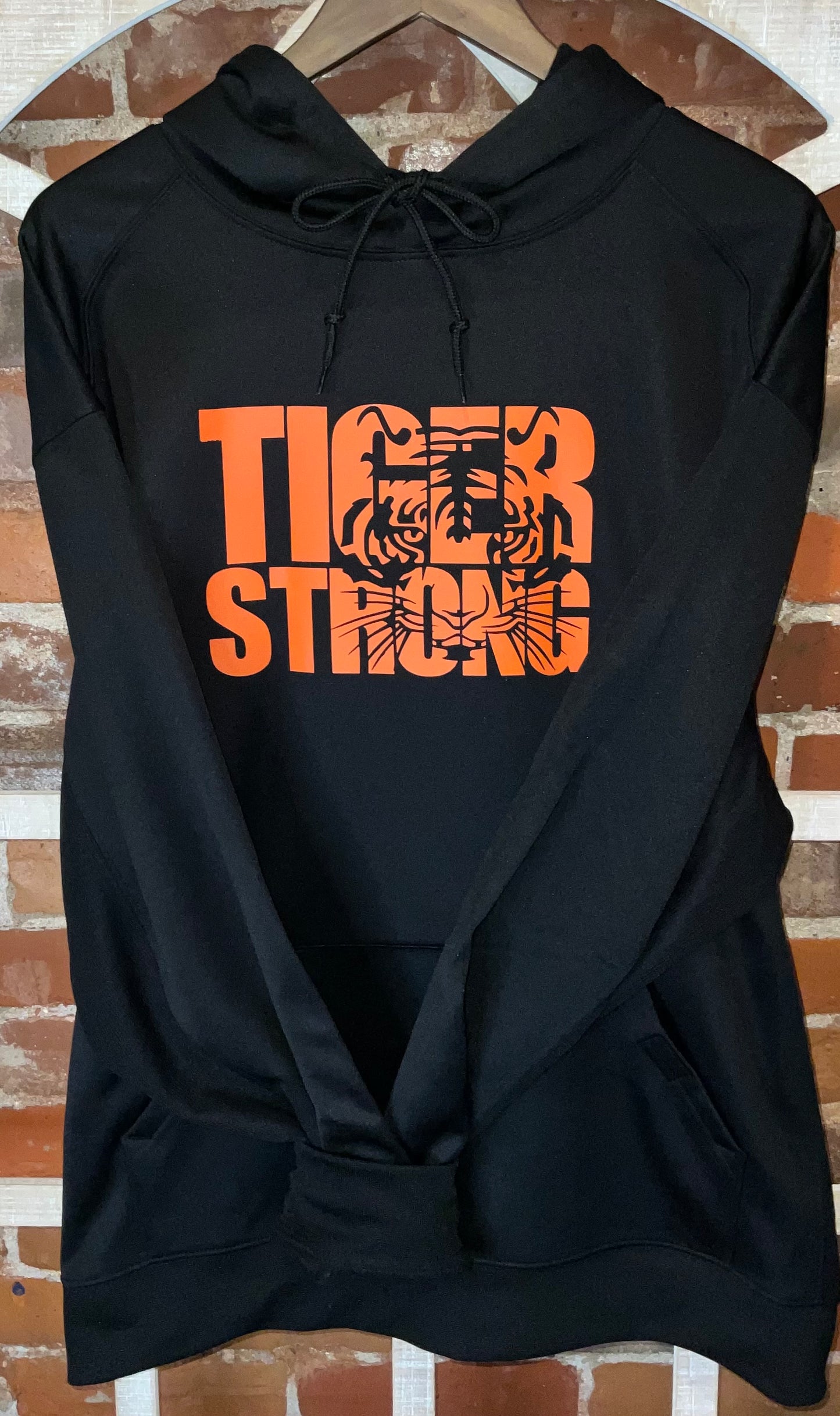 Tiger Strong Black Hoodie Sweatshirt