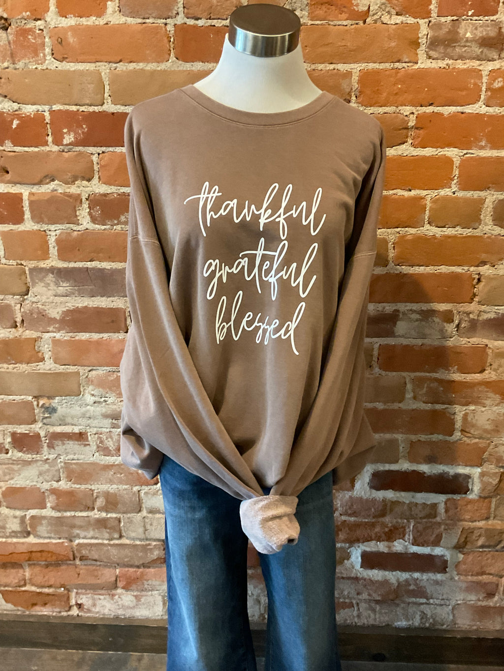 Thankful Grateful Blessed Crewneck