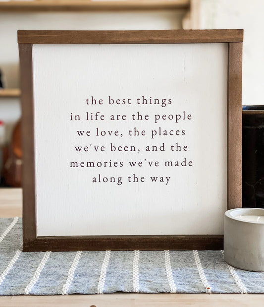 THE BEST THINGS IN LIFE