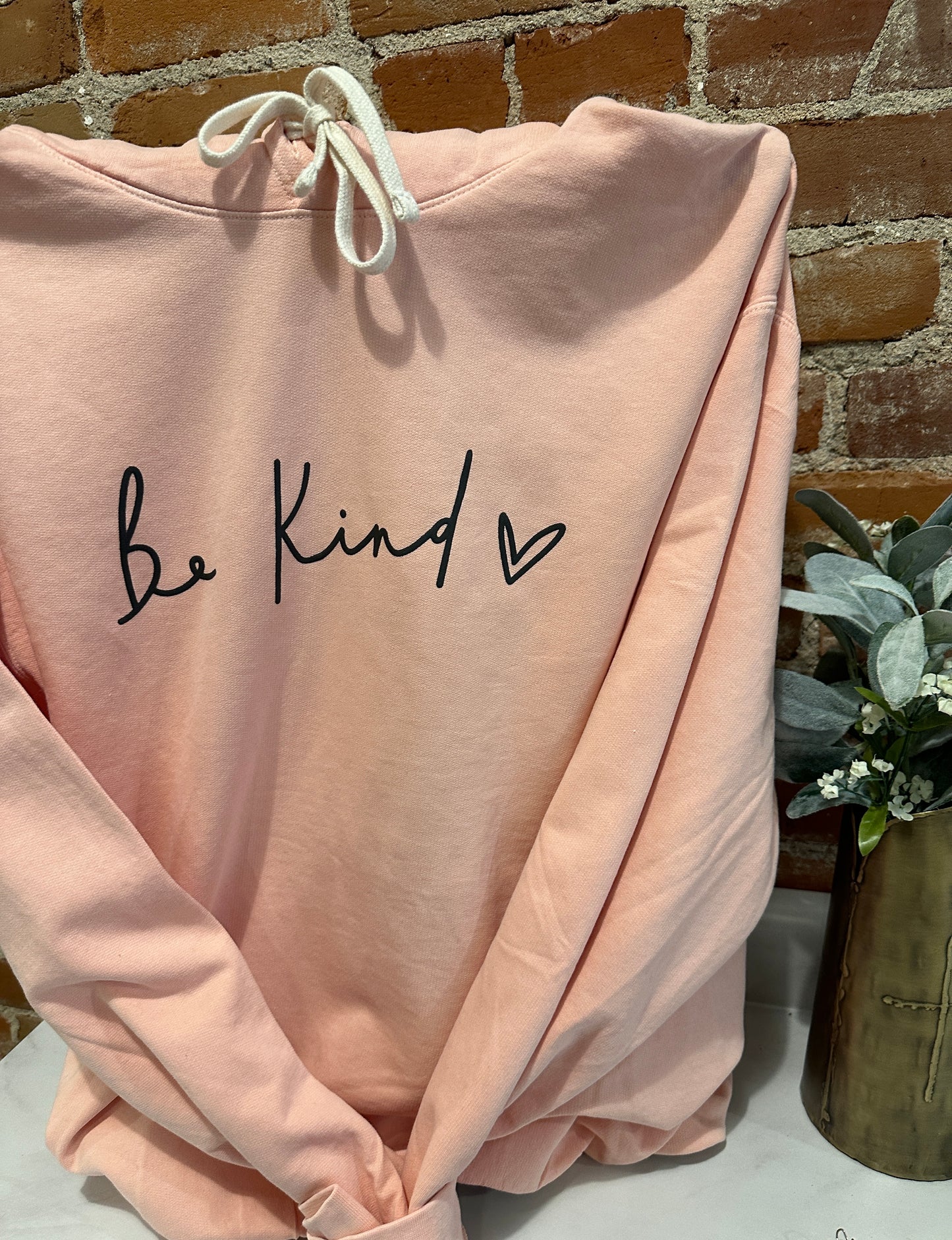 Be Kind Lightweight Hooded Adult Sweatshirt