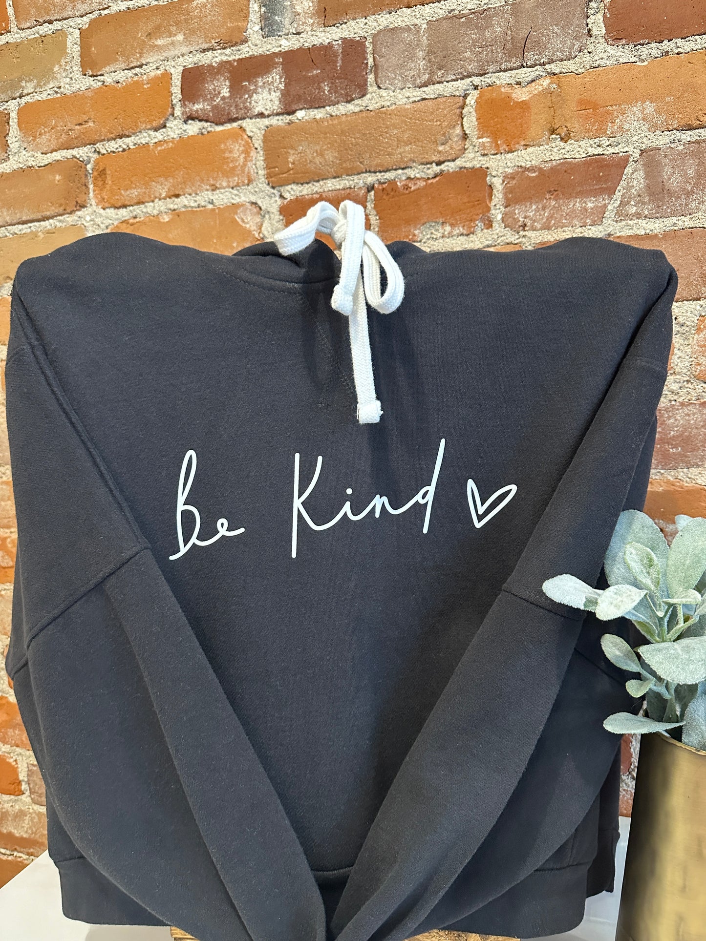 Be Kind Women’s Cropped Hooded Sweatshirt