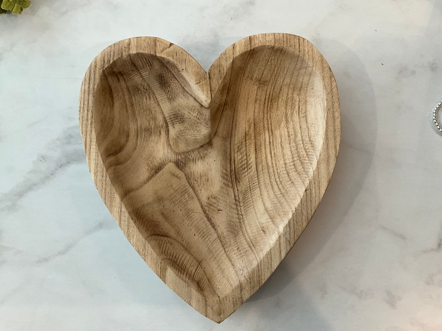 Wooden Heart Dish