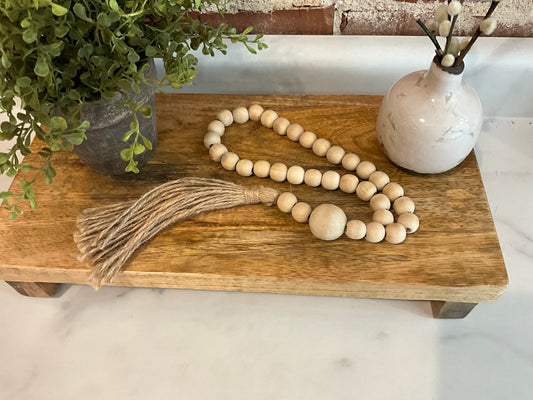Wood Bead Tassel