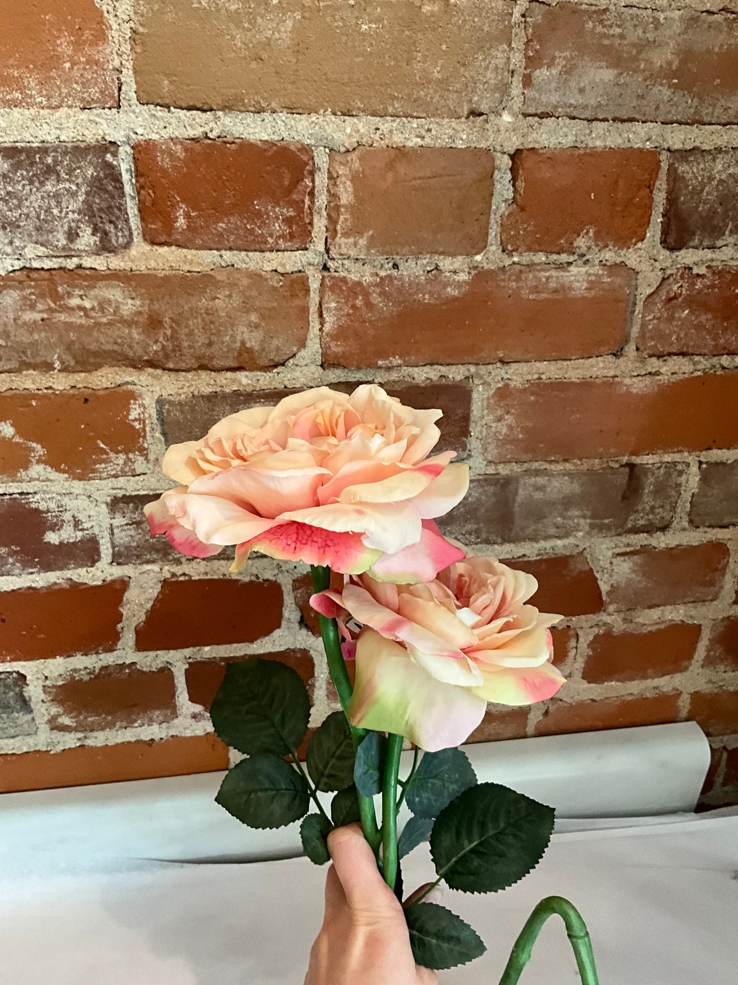Faux Peony Flowers