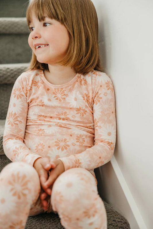 Long-sleeve Copper Pearl Pajama Set