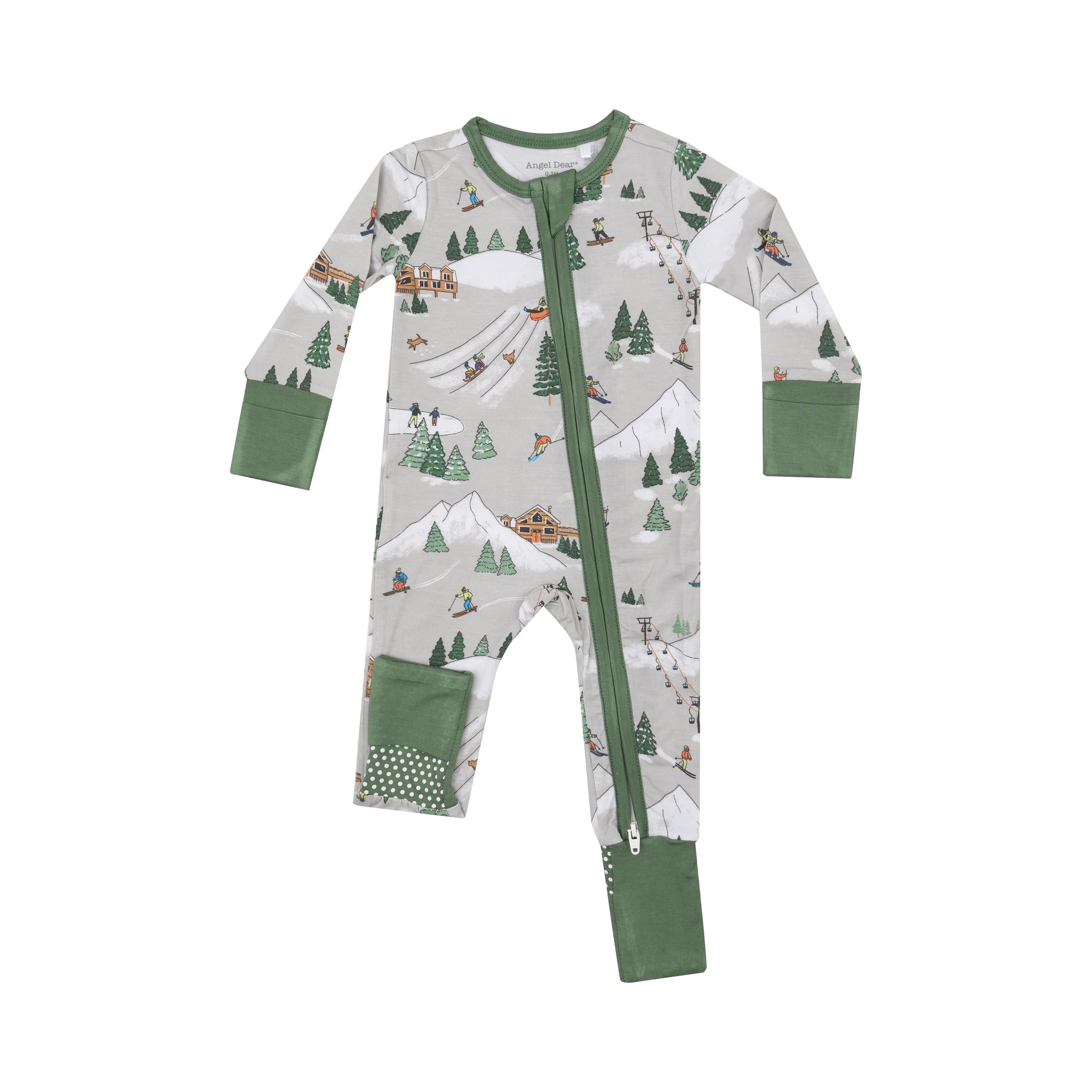 Winter Skier Infant 2 Way Zipper Romper