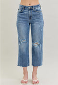 Judy Blue High Waisted Crop Wide Leg Jeans 0-24w