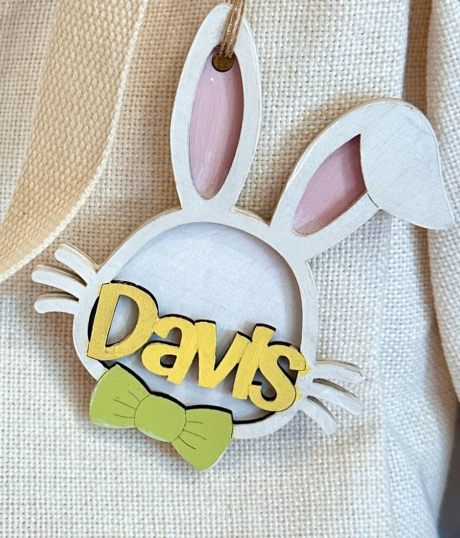 Personalized Bunny Name Tag