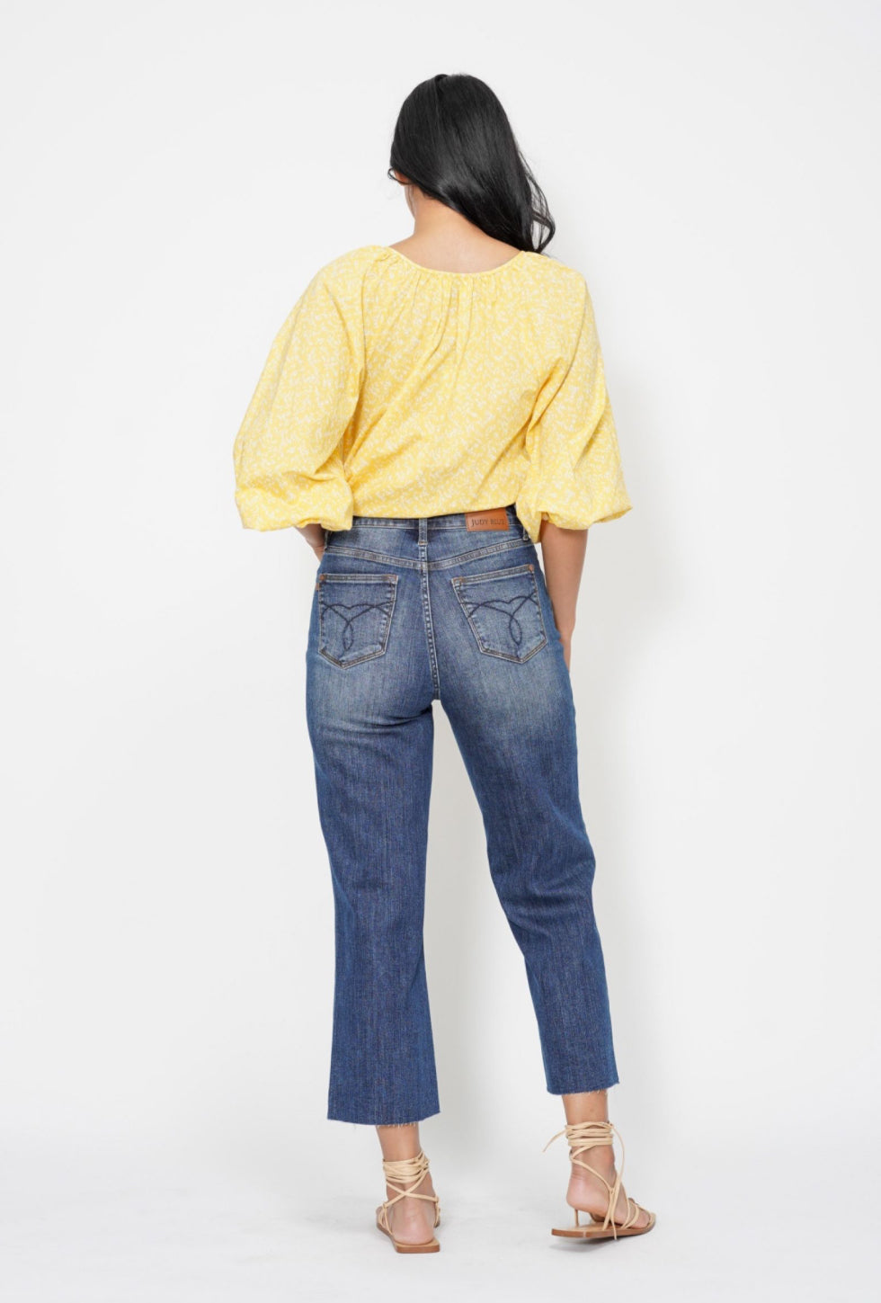 Judy Blue High Waisted Wide Leg Crop Jean