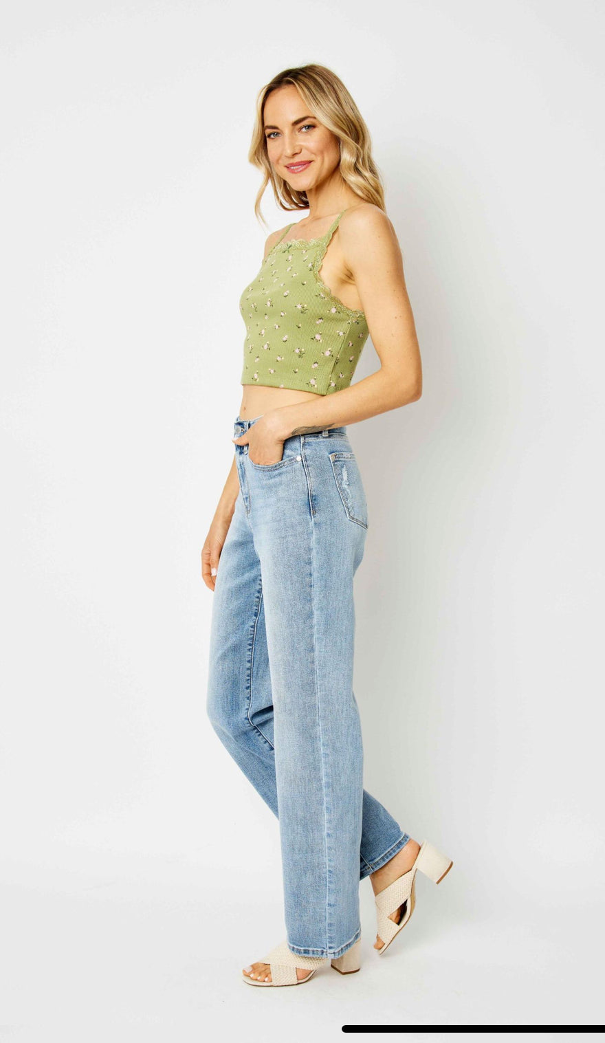 Judy Blue High Waisted Straight Leg Jeans 14W-24W