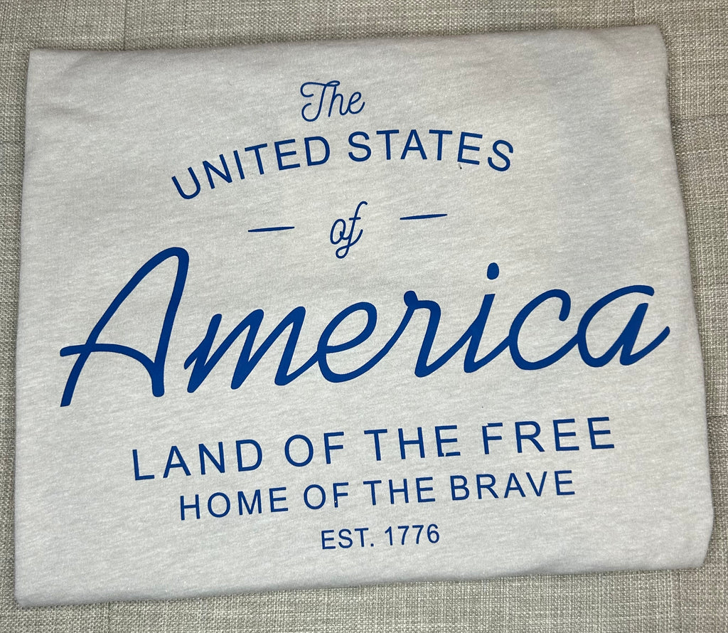 The United States of America Adult Unisex Short Sleeve Tee
