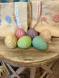 Collection Of Carved Set Of 6 Eggs Easter Accent
