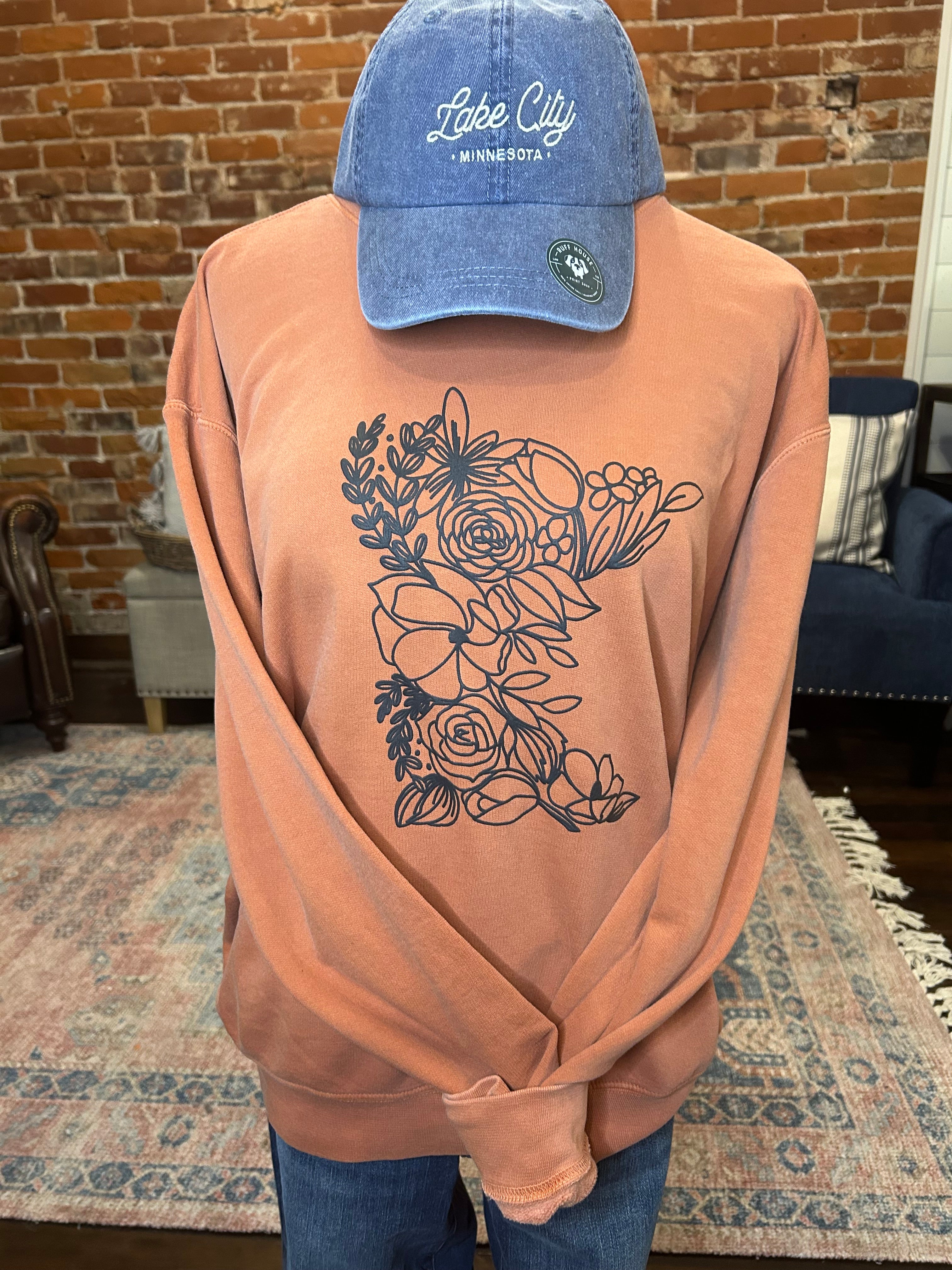MN Floral Adult Crewneck