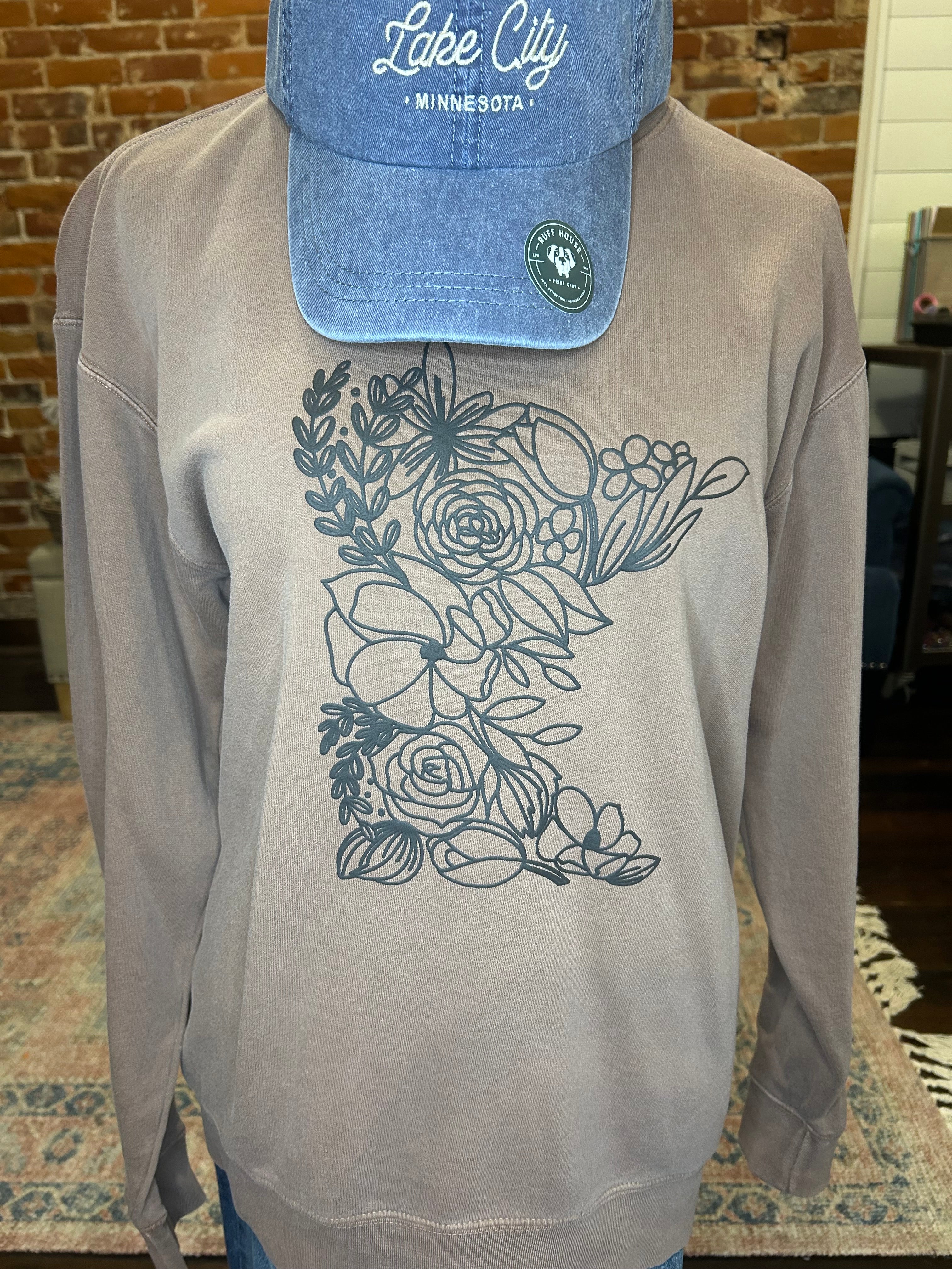 MN Floral Adult Crewneck