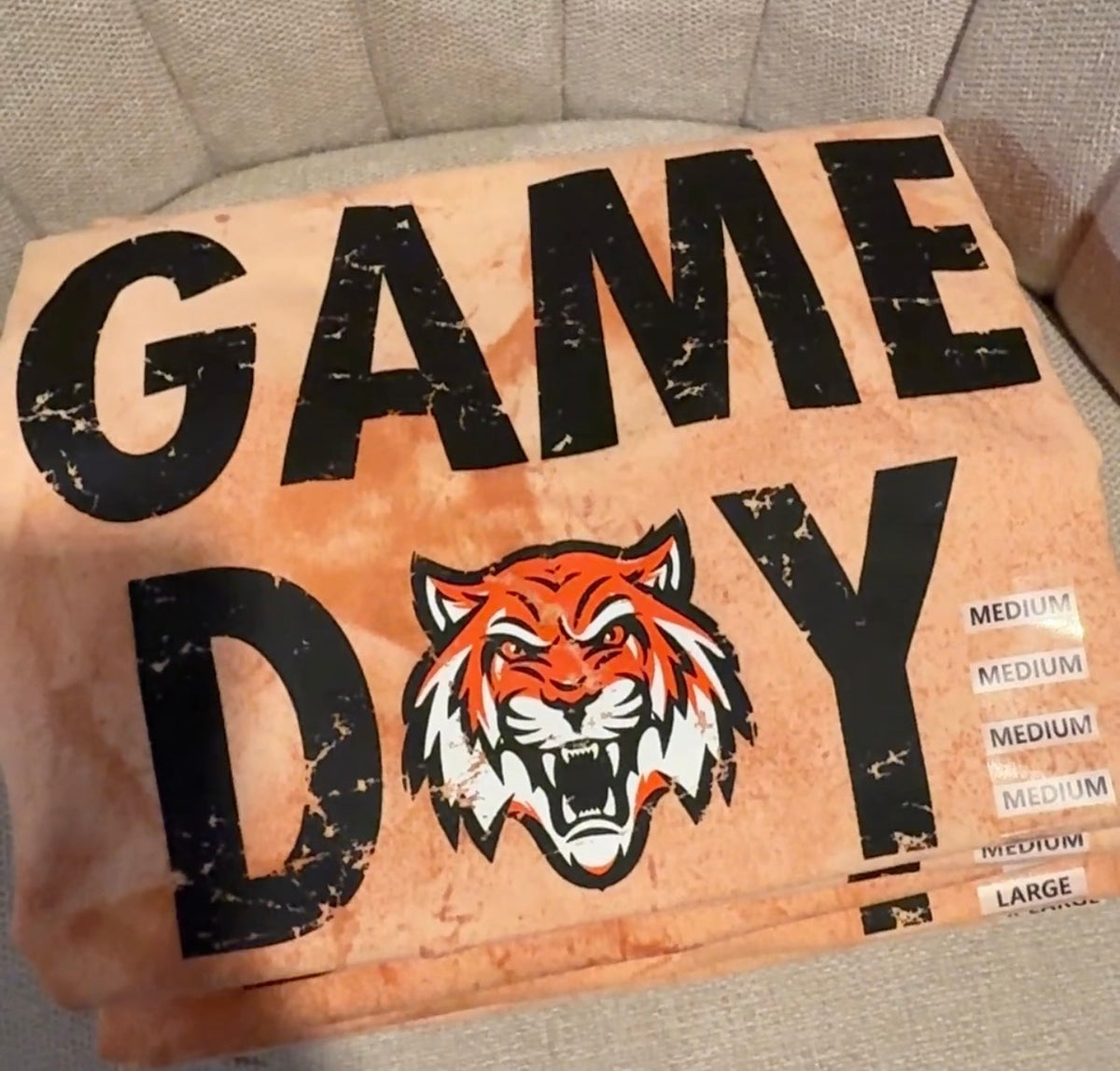 Game Day Tigers Adult Short Sleeve Tee
