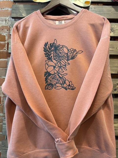 MN Fall Floral Adult Crewneck