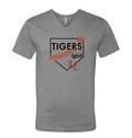 Lake City Baseball or Softball Adult Unisex V-Neck Short Sleeve Tee