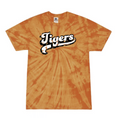 Tigers Tie Dye Youth Short Sleeve Tee