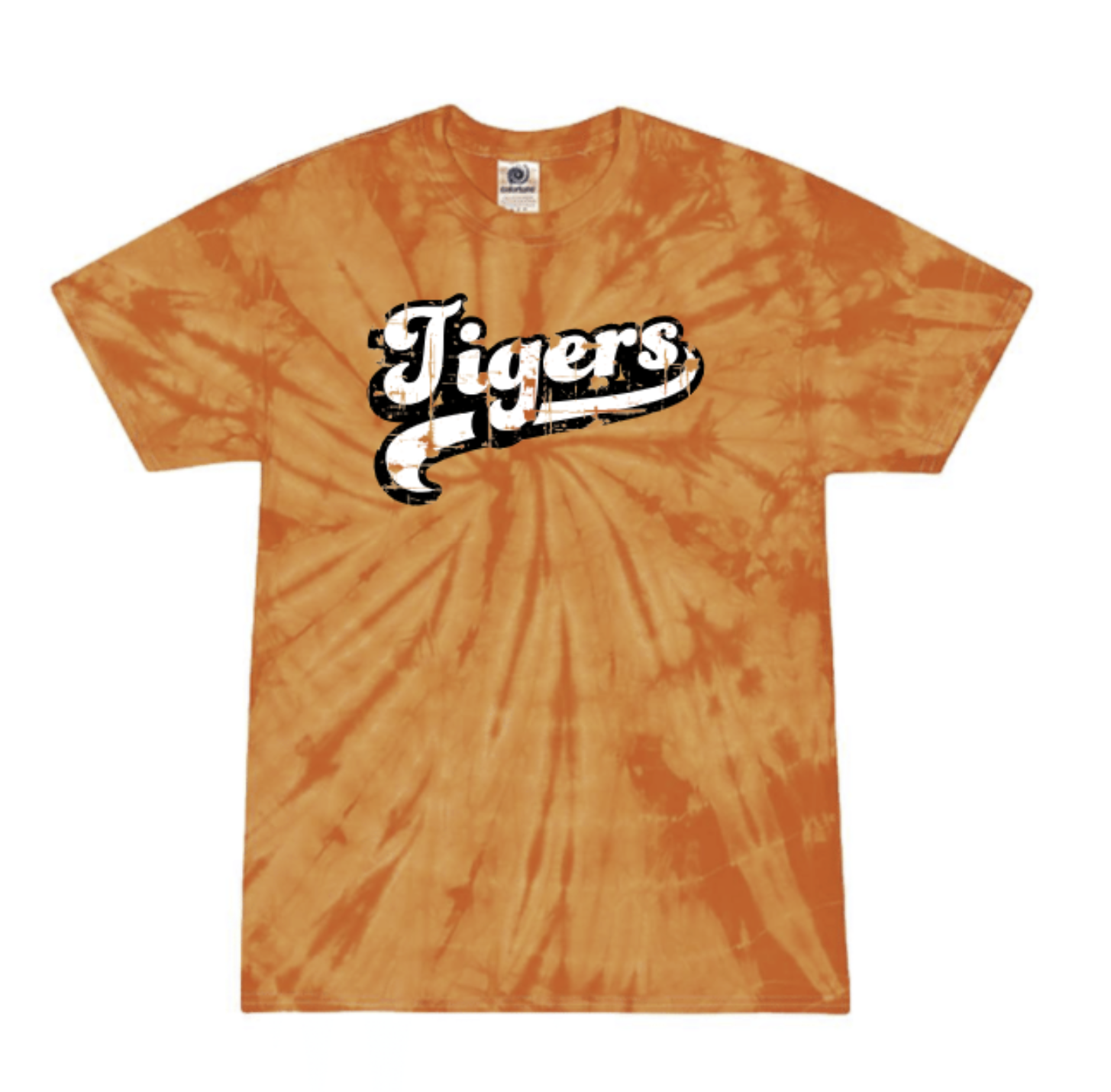 Tigers Tie Dye Youth Short Sleeve Tee