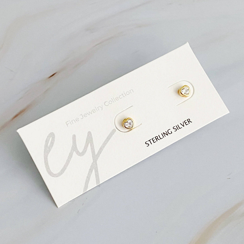 Tiny Shape Tiny Stud Sterling Silver Earrings