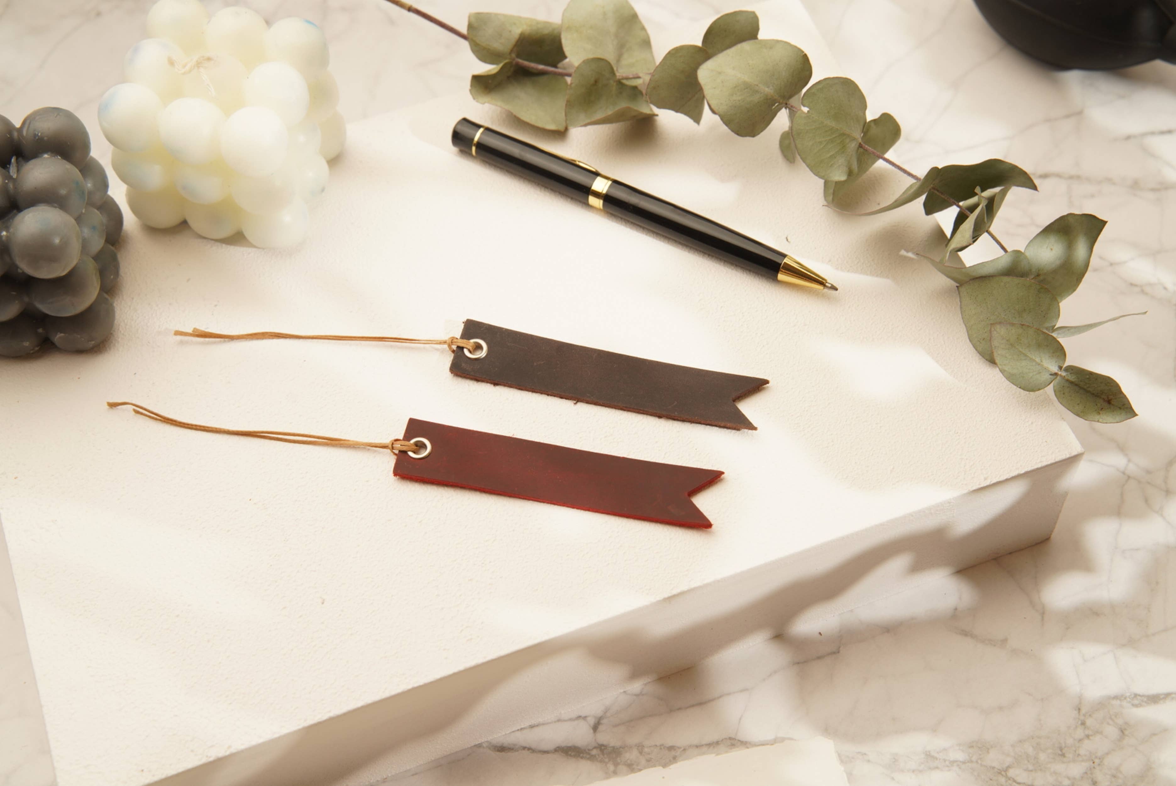 Leather Heart Bookmark, Reader Gift, Book accessories