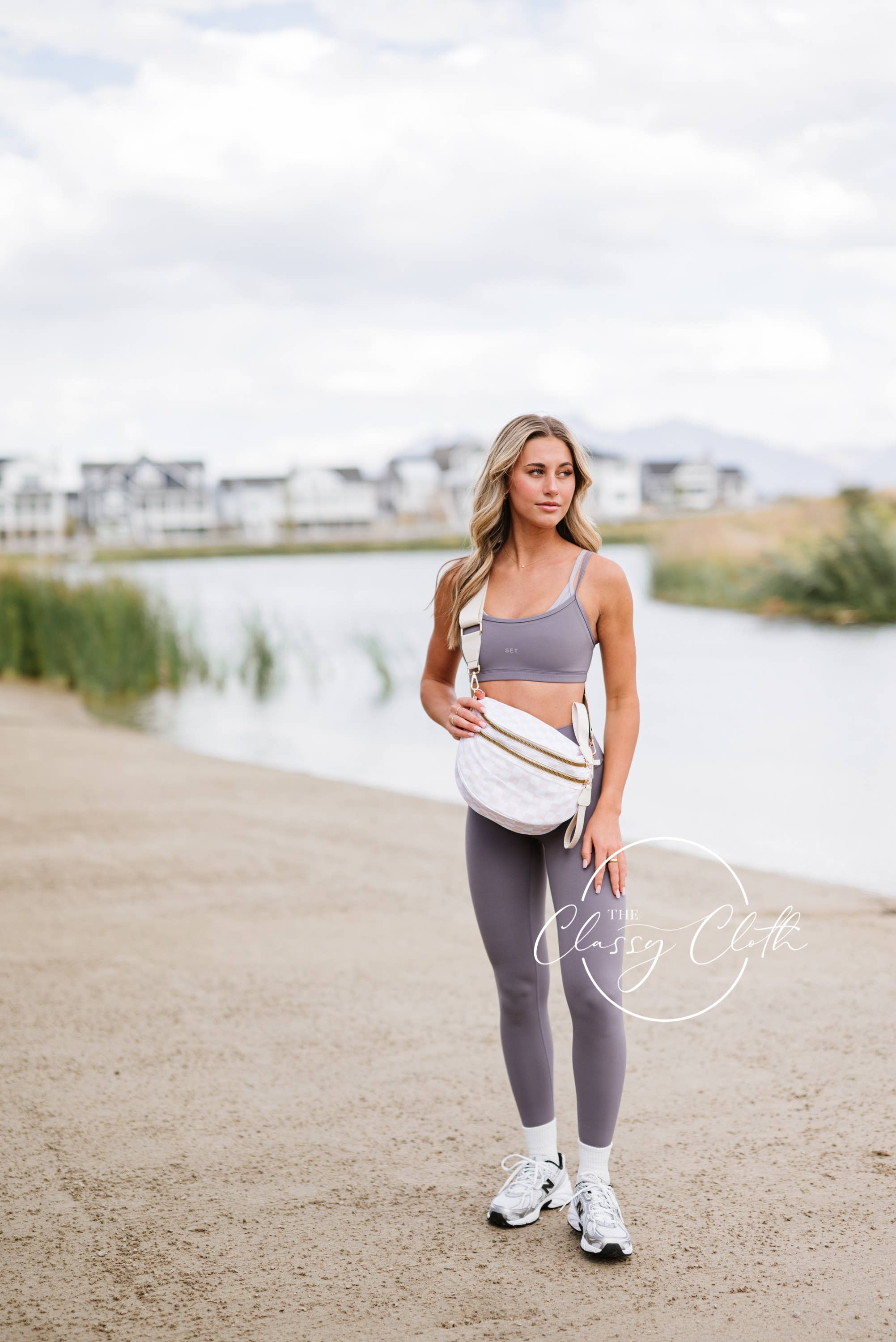 Farah Fanny Bum Bag - Beige Checkered RTS