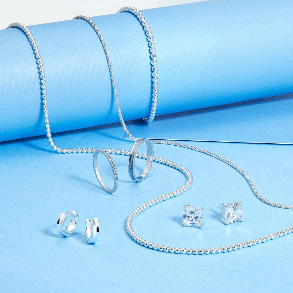 Silpada 'Soleil Concave' Huggie Hoop Earrings in  Silver