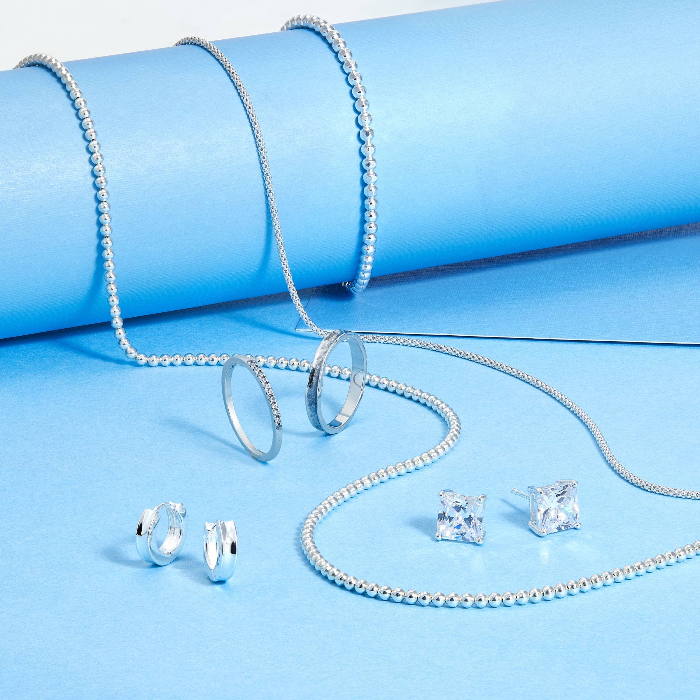 Silpada 'Soleil Concave' Huggie Hoop Earrings in  Silver