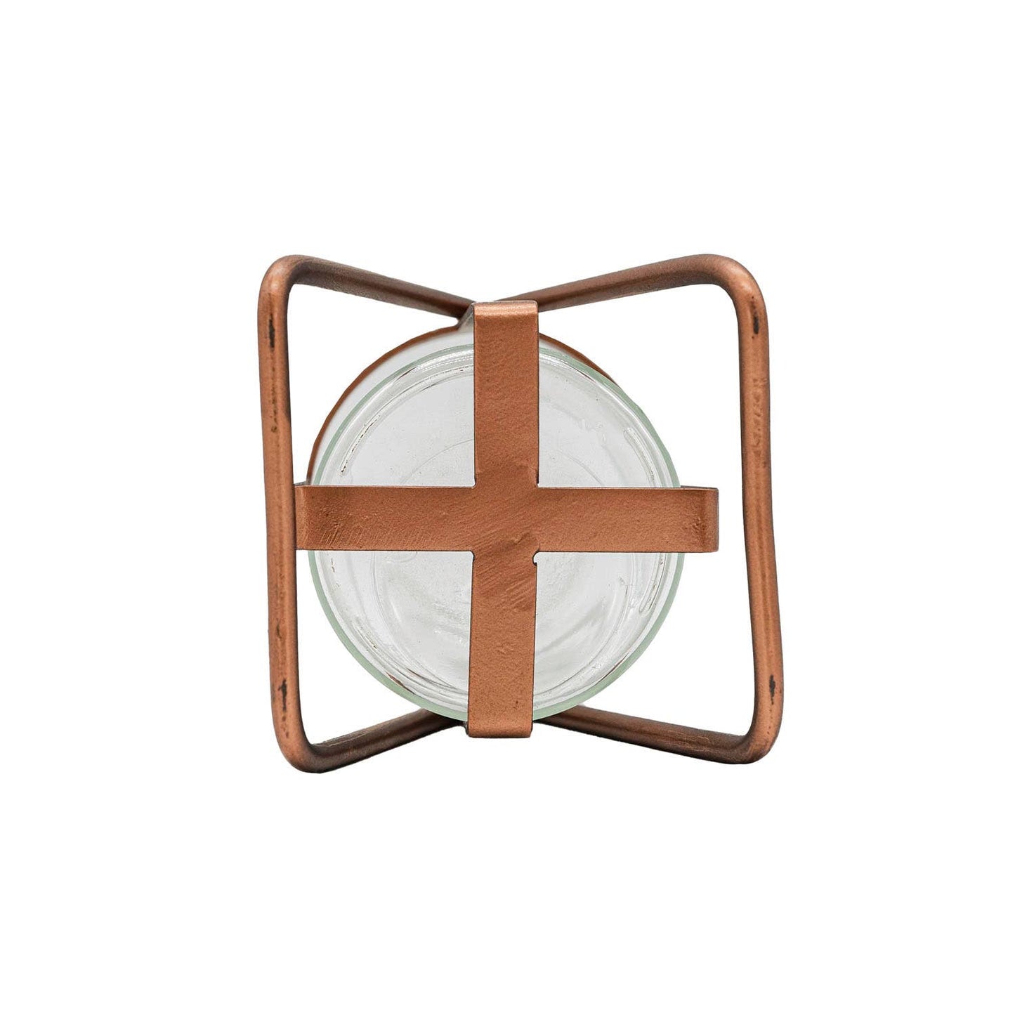 Mara Glass Bud Vase Rust Copper