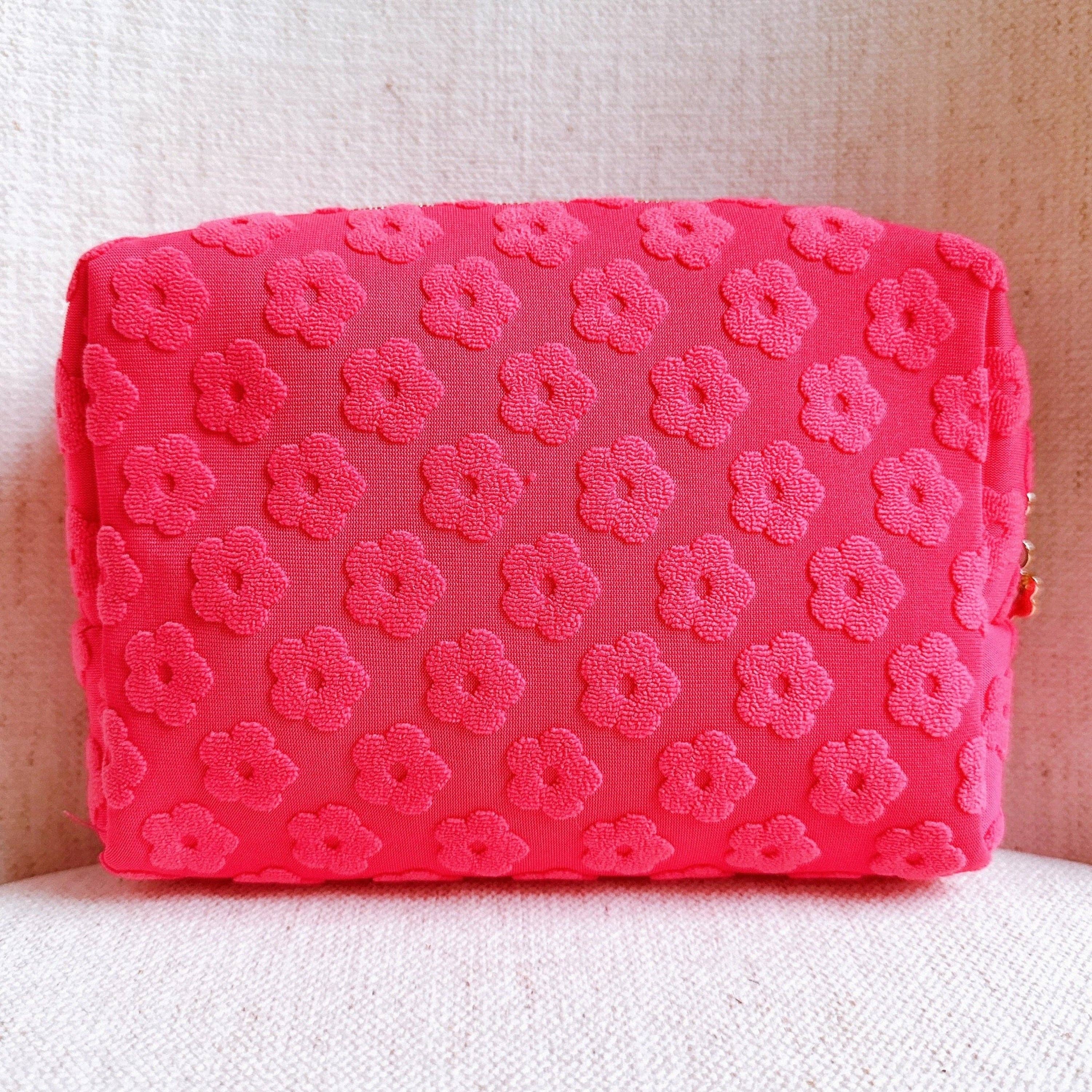 Embossed Daisy Blossom Cosmetic Case