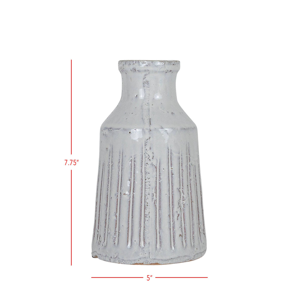 Jaylon Distressed Glaze Terracotta Vase