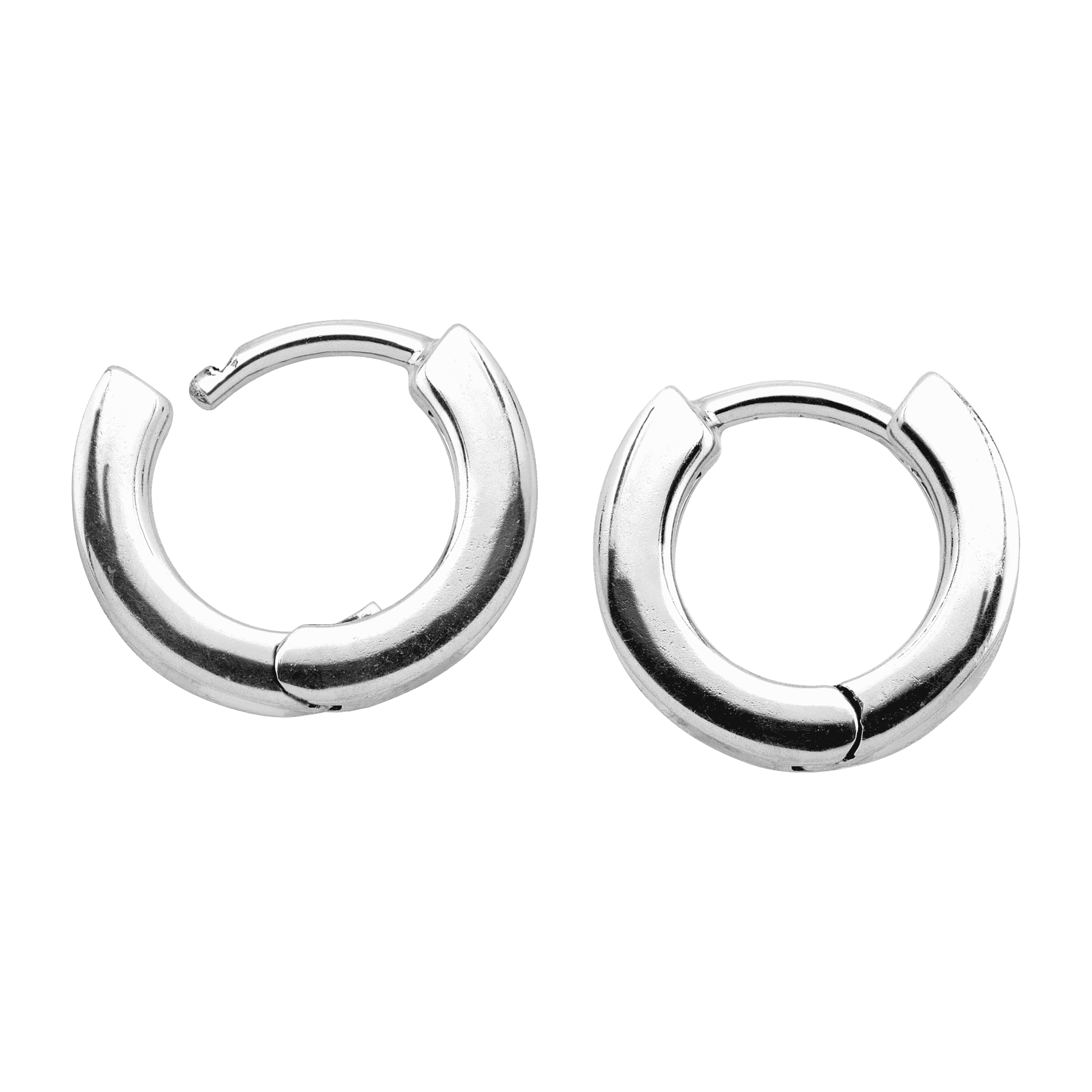Silpada 'Soleil Concave' Huggie Hoop Earrings in  Silver