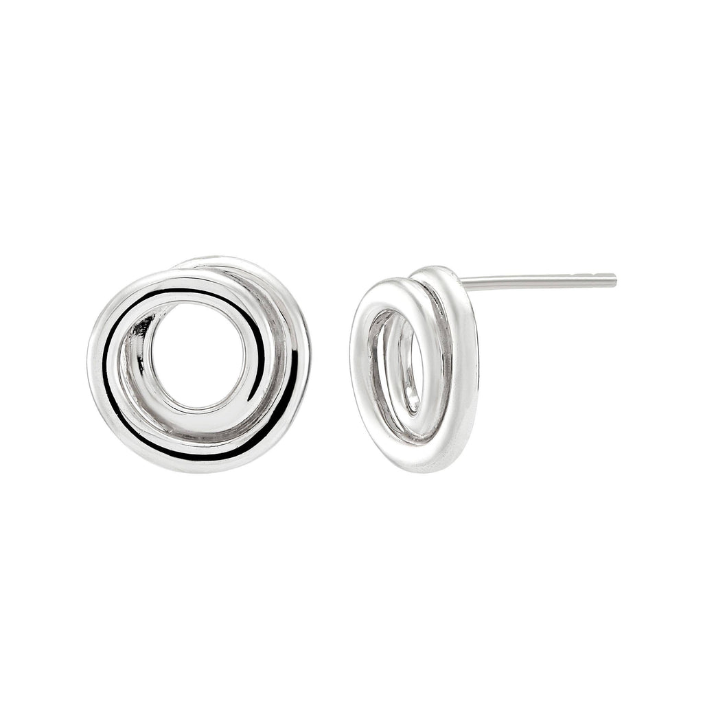 Silpada 'Karma Swirl' Stud Earrings in Sterling Si