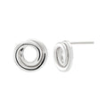 Silpada 'Karma Swirl' Stud Earrings in Sterling Si
