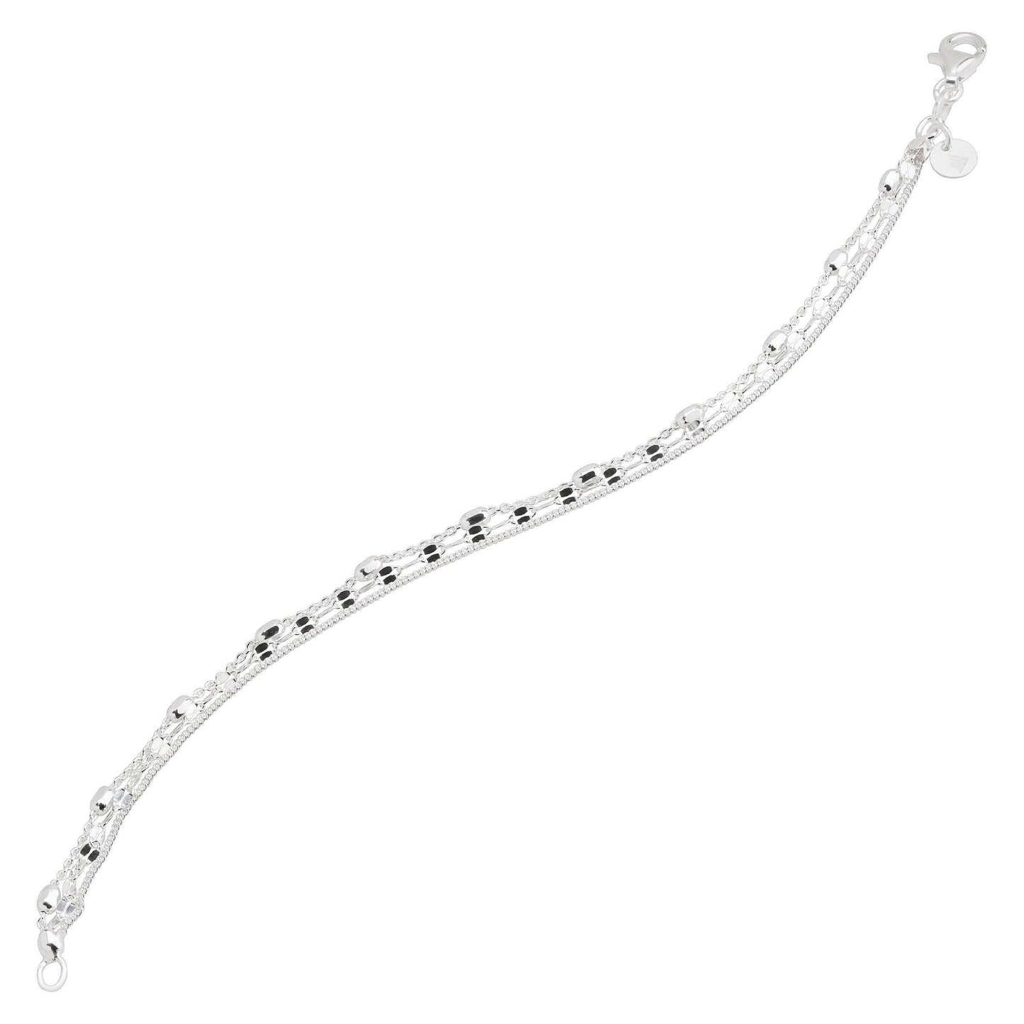 Silpada 'Figurati' Multi-Chain Beaded Bracelet in Silver